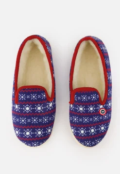Le slip français Collection Cadeaux|Chaussons<Chaussons d'intérieur en laine-Pantoufles Flocon Violet
