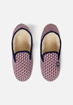 Le slip français Collection Cadeaux|Chaussons<Chaussons d'intérieur mixtes avec rembourrage en laine-Pantoufles Petit Pont Rouge