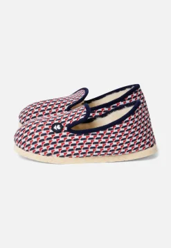 Le slip français Collection Cadeaux|Chaussons<Chaussons d'intérieur mixtes avec rembourrage en laine-Pantoufles Petit Pont Rouge