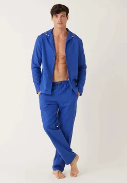 Le slip français Hauts De Pyjamas|Hauts De Pyjamas<Chemise en coton-Jim Garage Bleu