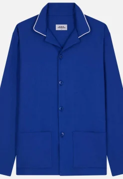 Le slip français Hauts De Pyjamas|Hauts De Pyjamas<Chemise en coton-Jim Garage Bleu