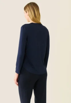 Le slip français Pyjamas<Chemise en viscose-Azelle Marine Bleu