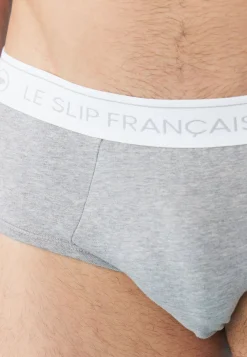 Le slip français Packs De Slips|Packs Sous-Vêtements<Cinquo de slips en coton-Pack Cinquo Slip Intrépide Marine Jean Rouge Cerise Gris Chiné Noir Bleu