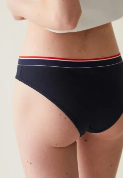 Le slip français Culottes|Broderie 🪡<Culotte en coton-Louison Marine Bleu