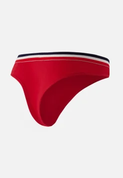 Le slip français Culottes|Broderie 🪡<Culotte tanga en coton-Suzon Rouge