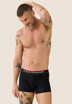 Le slip français Packs De Boxers|Sous-Vêtements De Sports<Duo de boxers de sport-Pack Duo Boxer Guillaume Marine Noir Bleu