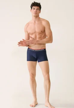 Le slip français Packs De Boxers|Sous-Vêtements De Sports<Duo de boxers de sport-Pack Duo Boxer Guillaume Marine Noir Bleu