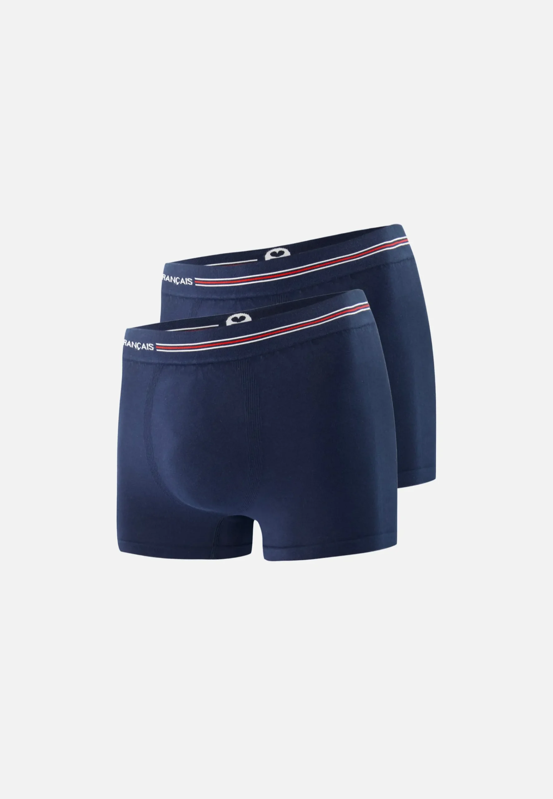 Le slip français Coffrets Cadeaux|Boxers<Duo de boxers en coton sans couture-Coffret Pack Duo Boxer Christian Bleu