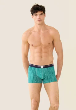 Le slip français Coffrets Cadeaux|Packs Sous-Vêtements<Duo de boxers en coton-Coffret Marius Tennis Placé et Uni Vert