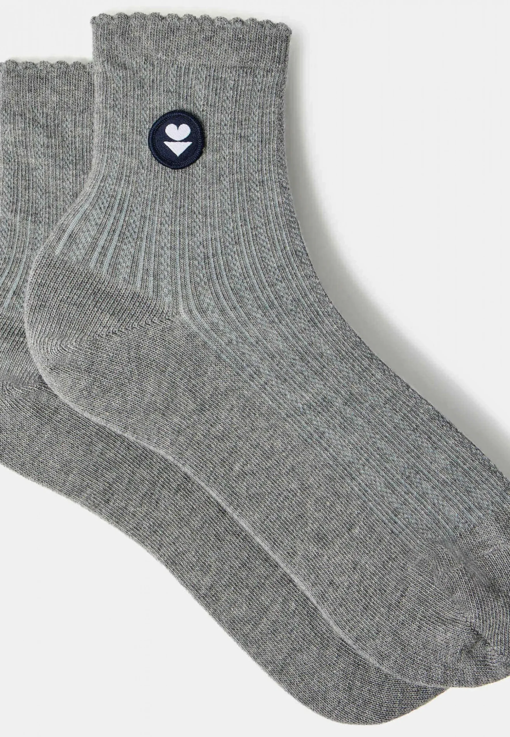 Le slip français Chaussettes En Coton|Chaussettes En Coton<Duo de chaussettes courtes à croquet en coton-Pack Chaussettes Lucie Duo Blanc