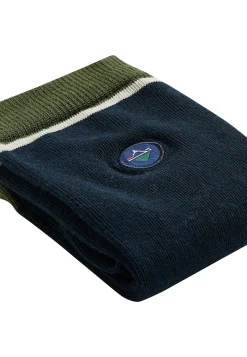 Le slip français Pack De Chaussettes|Packs De Chaussettes<Duo de chaussettes mi-hautes en coton-Lucas Duo Navy/Végétal Bleu