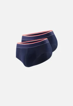 Le slip français Packs De Slips|Packs Sous-Vêtements<Duo de slips en coton-Pack Duo Slip Terrible Marine Bleu