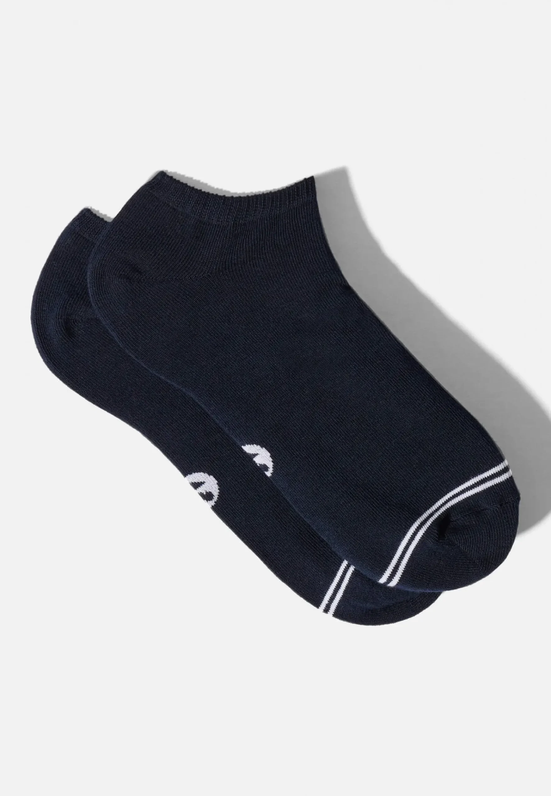 Le slip français Chaussettes Courtes|Chaussettes Courtes<Duo de socquettes en coton-Pack Duo Socquettes Jo Marine Marinière Blanc