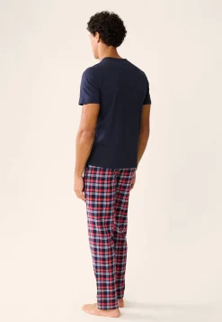 Le slip français Collection Cadeaux|Ensembles De Pyjamas<Ensemble de pyjama t-shirt et pantalon en coton-Garry Tartan Bleu