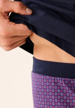 Le slip français Collection Cadeaux|Ensembles De Pyjamas<Ensemble de pyjama t-shirt et pantalon en coton-Ensemble Pyjama Sebastien Kdo Bleu