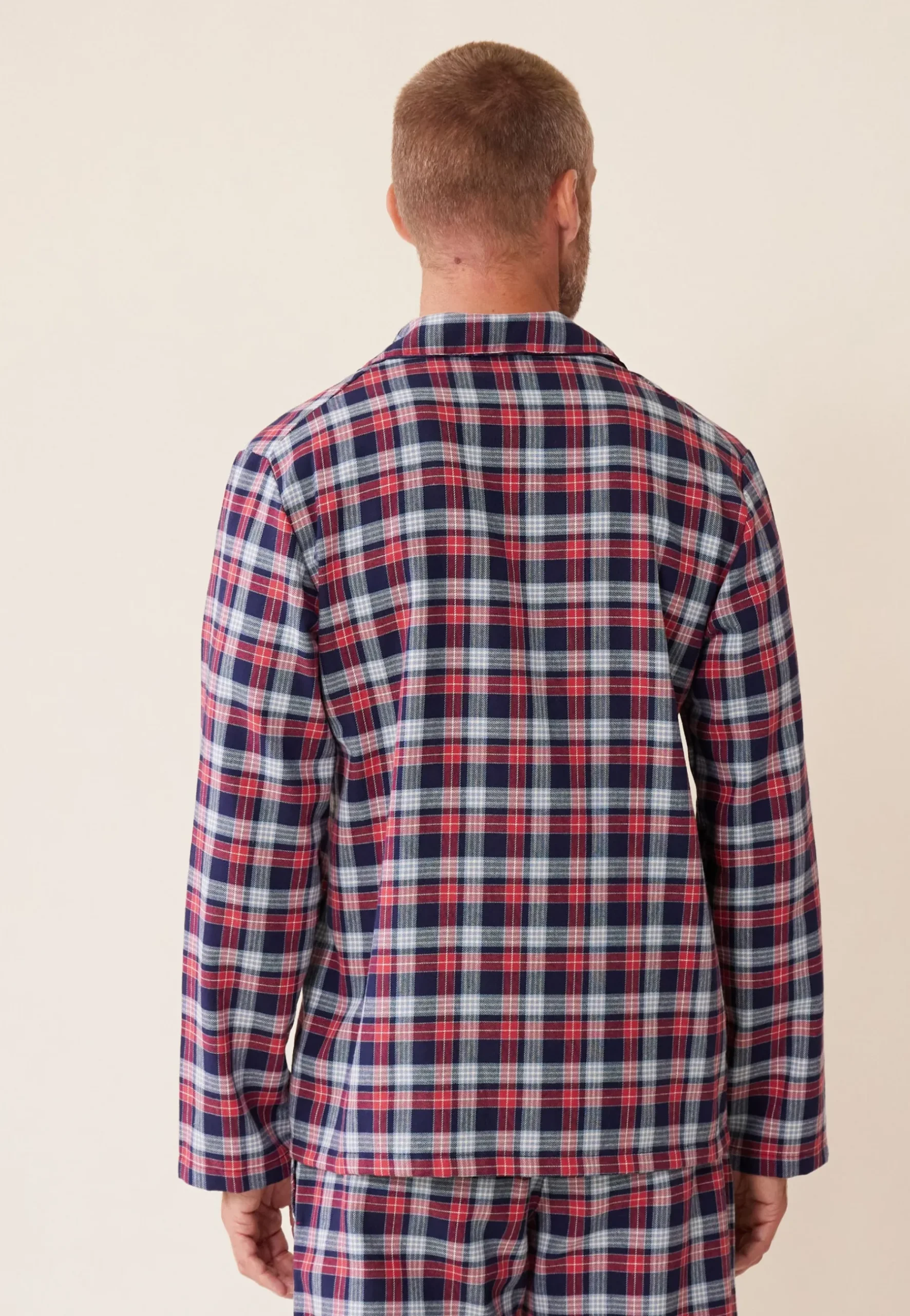 Le slip français Ensembles De Pyjamas|Ensemble De Pyjamas<Ensemble pyjama chemise et pantalon en coton-Ensemble Pyjama Baptiste Tan Bleu