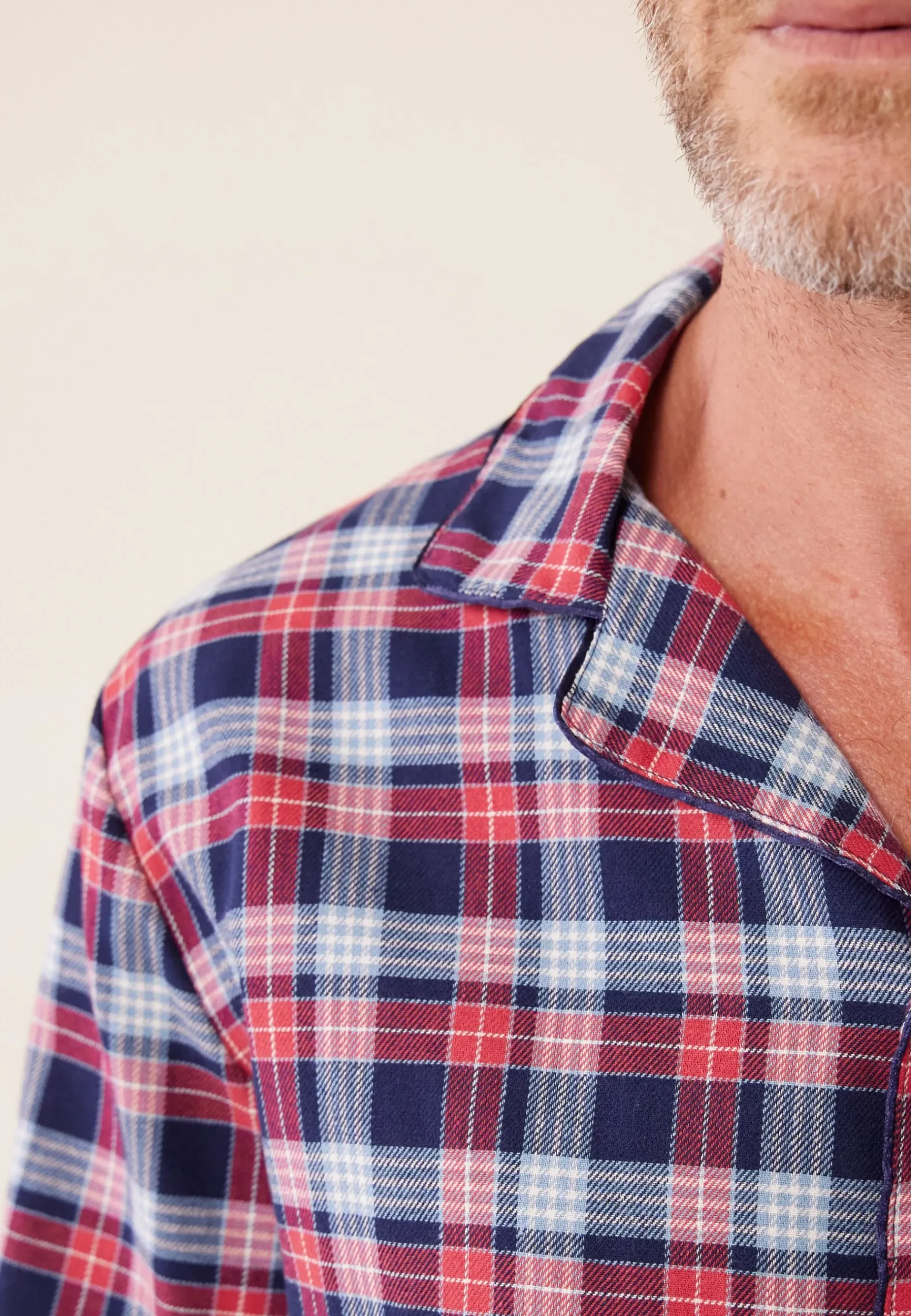 Le slip français Ensembles De Pyjamas|Ensemble De Pyjamas<Ensemble pyjama chemise et pantalon en coton-Ensemble Pyjama Baptiste Tan Bleu