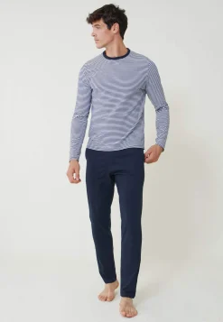 Le slip français Ensembles De Pyjamas|Ensemble De Pyjamas<Ensemble pyjama t-shirt et pantalon en coton-Pyjama Jeason Blanc
