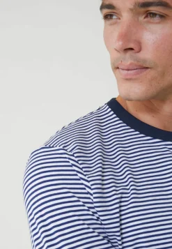 Le slip français Ensembles De Pyjamas|Ensemble De Pyjamas<Ensemble pyjama t-shirt et pantalon en coton-Pyjama Jeason Blanc