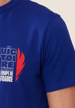 Le slip français Ensembles De Pyjamas|Ensemble De Pyjamas<Ensemble pyjama t-shirt et short en coton-Ensemble Pyjama Equipe de France Indigo Bleu