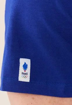 Le slip français Ensembles De Pyjamas|Ensemble De Pyjamas<Ensemble pyjama t-shirt et short en coton-Ensemble Pyjama Equipe de France Indigo Bleu