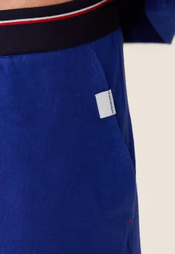 Le slip français Ensembles De Pyjamas|Ensemble De Pyjamas<Ensemble pyjama t-shirt et short en coton-Ensemble Pyjama Equipe de France Indigo Bleu