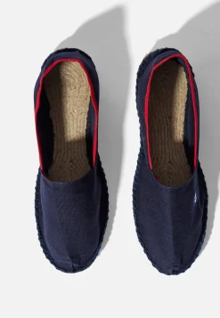 Le slip français Broderie 🪡|Espadrilles<Espadrilles en toile de coton-Espadrilles Vendéennes Bleu