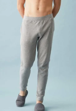 Le slip français Bas De Pyjamas|Bas De Pyjamas<Pantalon de pyjama en coton texturé-Marc Auguste Chiné Gris