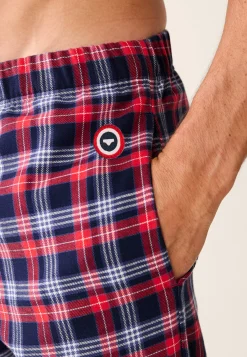 Le slip français Collection Cadeaux|Bas De Pyjamas<Pantalon de pyjama en flanelle-Timothe Tartan Bleu