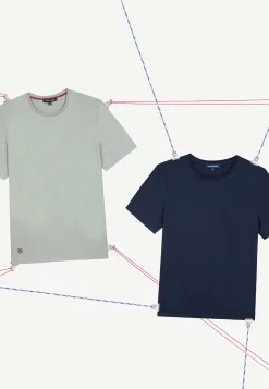 Le slip français Hauts<Pochette surprise de deux T-Shirts-Pochette Duo T-Shirts Bleu