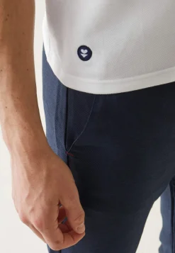 Le slip français Hauts|Broderie 🪡<Polo en piqué de coton-Polo Blanc