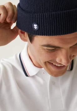 Le slip français Hauts|Broderie 🪡<Polo en piqué de coton-Polo Blanc