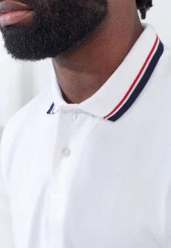 Le slip français Hauts<Polo en piqué de coton-Polo Blanc