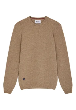 Le slip français Pulls|Hauts<Pull en laine française-Ludo Naturel Marron