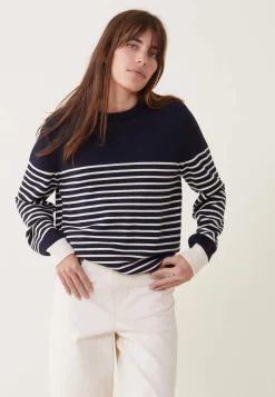Le slip français Pulls|Hauts<Pull en laine-Pull Marinière Bleu