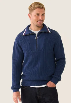 Le slip français Hauts<Pull Homme Camionneur-Marcos Acier Bleu