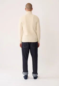 Le slip français Pulls|Hauts<Pull Homme en laine Française-Philippe Ecru Blanc