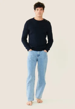 Le slip français Hauts|Pulls<Pull Homme-François Marine Bleu