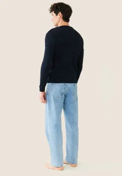 Le slip français Hauts|Pulls<Pull Homme-François Marine Bleu