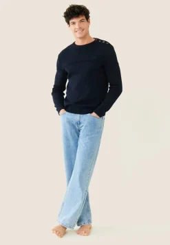 Le slip français Hauts|Pulls<Pull Homme-François Marine Bleu