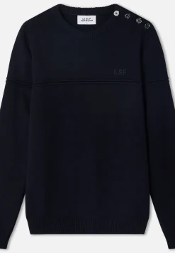 Le slip français Hauts|Pulls<Pull Homme-François Marine Bleu