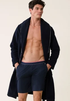 Le slip français Hauts De Pyjamas|Hauts De Pyjamas<Robe de chambre col châle-Devy Marine Bleu