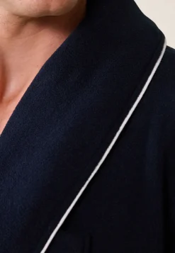 Le slip français Hauts De Pyjamas|Hauts De Pyjamas<Robe de chambre col châle-Devy Marine Bleu