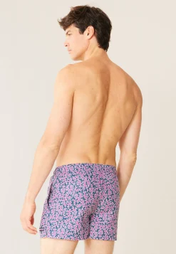 Le slip français Shorts De Bain<Short de bain court-Liamone Fleurs Rose