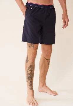 Le slip français Bas De Pyjamas|Bas De Pyjamas<Short de pyjama en coton-Orlando Marine Bleu