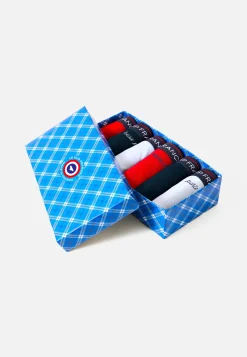Le slip français Collection Cadeaux|Packs De Boxers<Six Pack boxers en coton-Coffret Six Boxer Redoutable Marine Rouge Marine Brodé Rouge Brodé Brodé Blanc