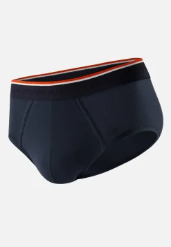 Le slip français Broderie 🪡|Slips<Slip échancré en coton-Jeff Marine Bleu