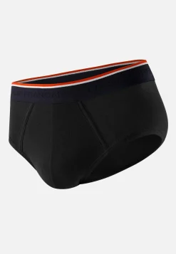 Le slip français Broderie 🪡|Slips<Slip échancré en coton-Jeff Noir