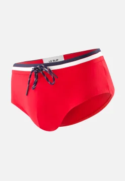 Le slip français Slips De Bain<Slip de bain en polyamide-Amiral Rouge