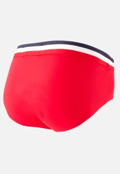 Le slip français Slips De Bain<Slip de bain en polyamide-Amiral Rouge